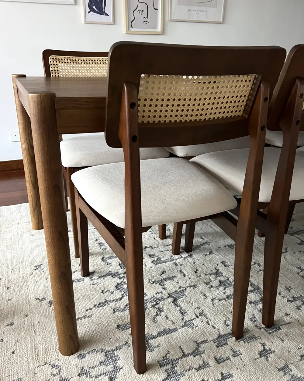 Set of 2 Dining Chairs RUBONIA Wood Dark Brown_1034102