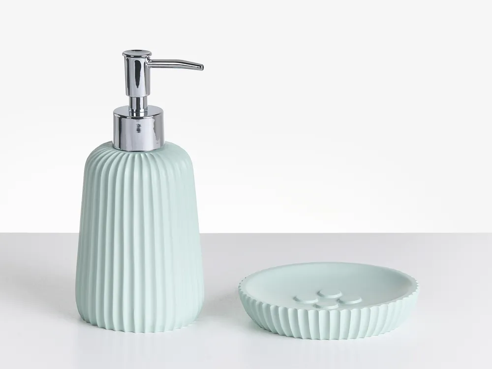 5-Piece Bathroom Accessories Set POZUZO Mint Green_996603