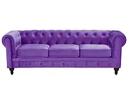 Sohva 3-istuttava CHESTERFIELD Sametti Violetti_705641