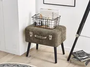 Storage Stool MALLARD Corduroy Light Brown_773561