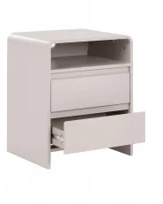 Nattbord med 2 skuffer DORRIGO Lys beige_1156028