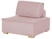 Modular Corner Sofa 4 Seater TIBRO Fabric Pink Right Hand_825635