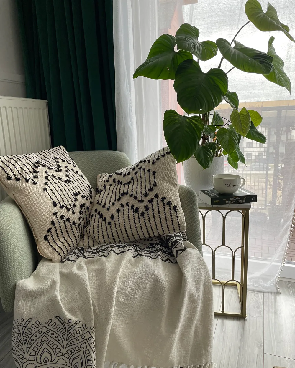 Blanket BERHAMPORE Cotton 130 x 180 cm Beige_978265