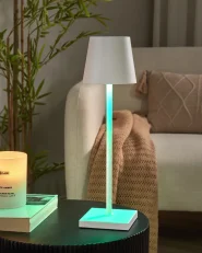 Wireless LED Table Lamp VALIRA with Dimmer Metal White_940494