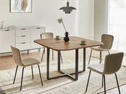 Förlängningsbart matbord COOPER Brun 120/160 cm 120 cm_1029403