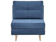 Living Room Set 6 Seater JERSLEV Fabric Blue_1013787