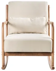 Rocking Chair SKOVDE Fabric Light Beige_1017182