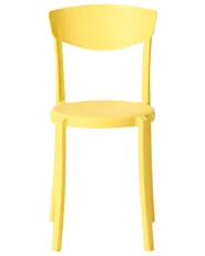 Set of 4 Garden Chairs VIESTE Yellow_1032889