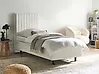 Justerbar säng Bouclé DUKE II 80 x 200 cm Off-White