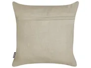 Set of 2 Decorative Cushions VELLEIA 45 x 45 cm Cotton Taupe Geometric Pattern_940096