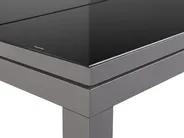 Garden Corner Sofa with Table 6 Seater FORANO Metal Grey_811022