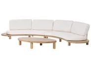 Garden Sofa with Table 4 Seater NUMANA Acacia Wood Off-White_1074241
