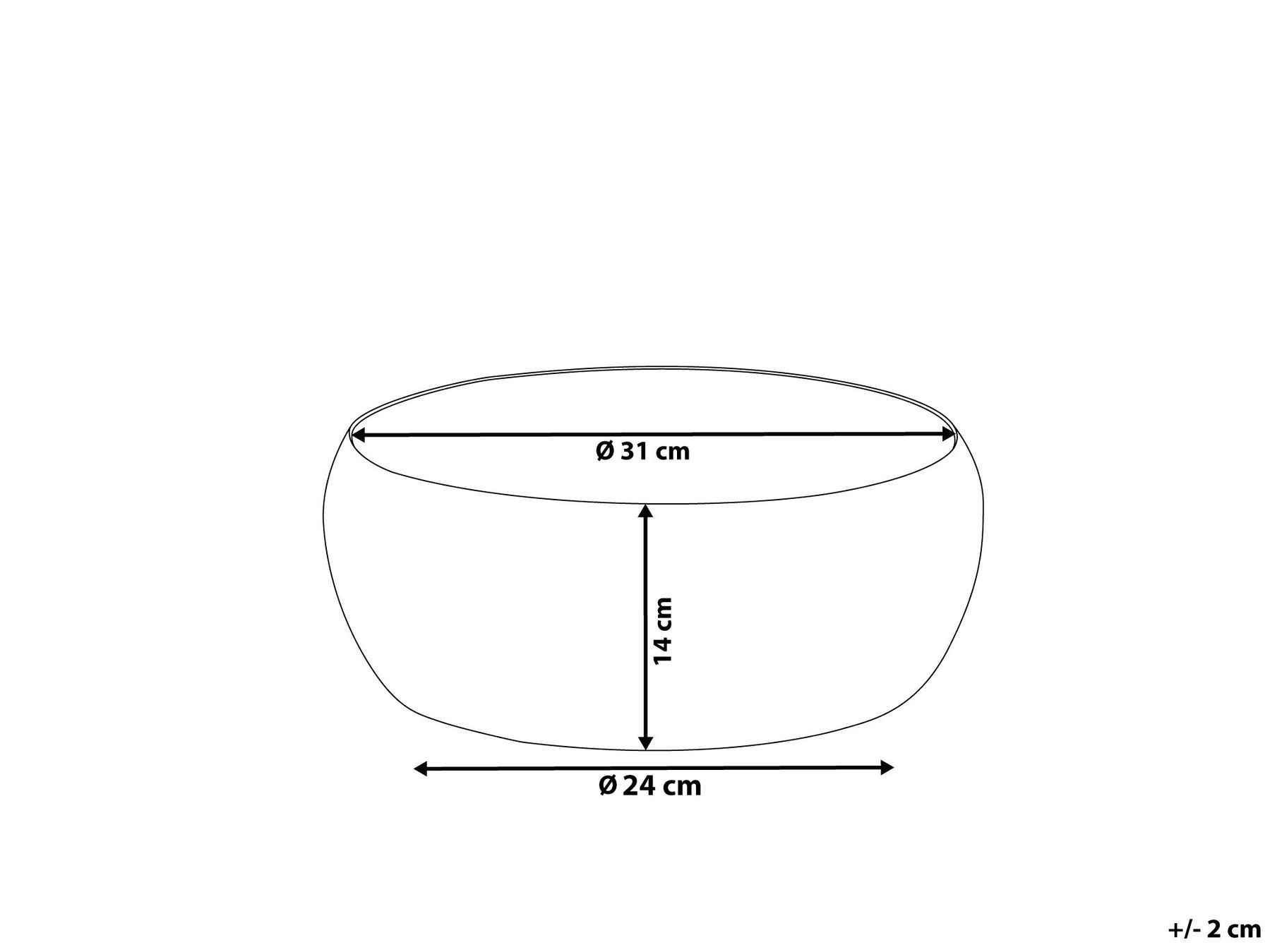 Decorative Bowl BANHA Metal Black_766069