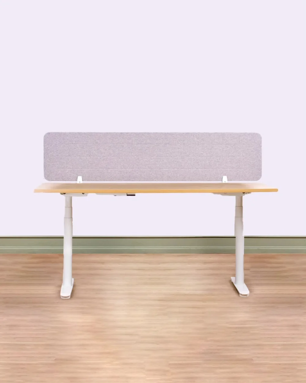 Desk Screen WALLY 130 x 40 cm Light Red_1007456