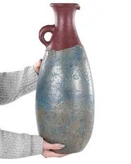 Decorative Vase VELIA 50 cm Ceramic Blue_850833