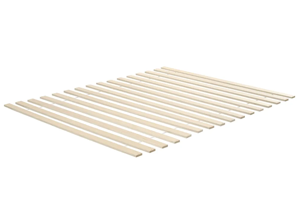 Bed Pine Wood MERCURER 160 x 200 cm (EU King Size) Light Brown_1113469