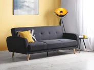 Bäddsoffa 3-sits FLORLI Svart_704142