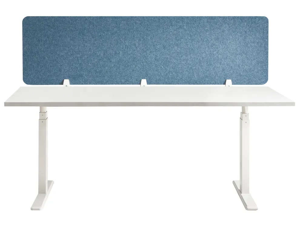 Skiljevägg för skrivbord SPLIT 180 x 50 cm Blå_1055996