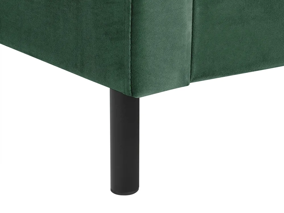 Bed Velvet VILLETTE 180 x 200 cm (EU Super King) Dark Green_893834