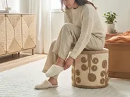 Pouffe DIMAN Jute White_1064450