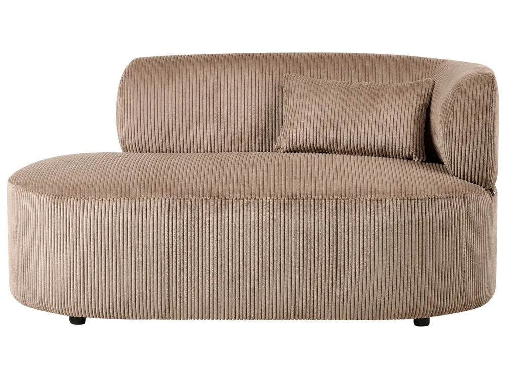 Divaani oikea VANVEY Vakosametti Tumma beige_1065784
