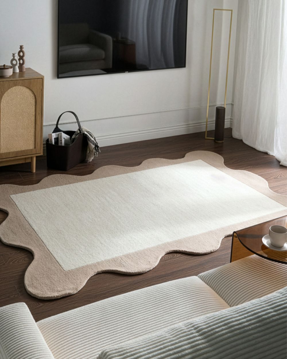 Matto SANGHAR Beige 160 x 230 cm Villa