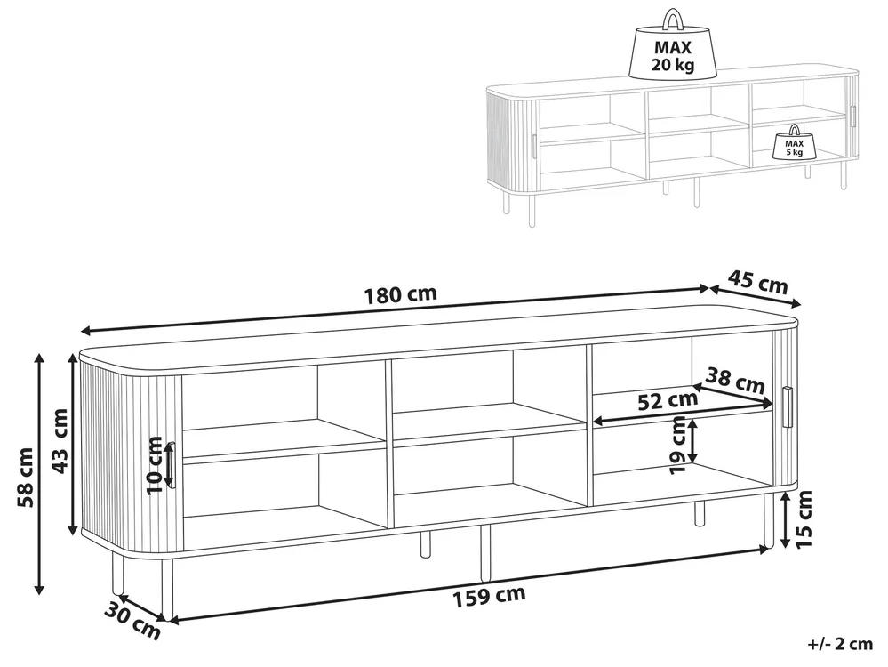 TV Stand BRADLEY Black_1002319
