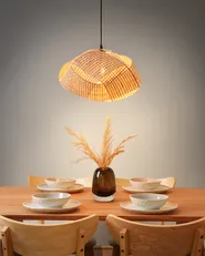 Pendant Lamp HALIL Bamboo Wood Beige_934806