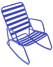 Garden Rocking Chair TURI Metal Blue_1021024