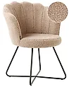 Fåtölj LOVELOCK Bouclé Beige