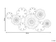 Wall Decor Flower POTASSIUM Metal 49 cm Grey_825283