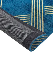 Rug VEKSE Blue 140 x 200 cm Viscose_806430