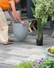 Plant Pot KANNIA 36 cm Light Grey_1114704