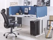 Skiljevägg för skrivbord WALLY 120 x 40 cm Blå_1136292