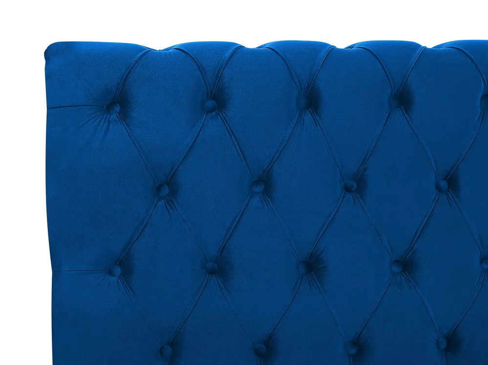 Waterbed Velvet AVALLON 160 x 200 cm (EU King Size) Navy Blue_846878