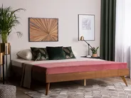 Bed without Headboard BERRIC 160 x 200 cm (EU King Size) Dark Ash Wood_873741