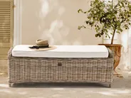 Garden Ottoman SUSUA 140 cm Rattan Natural_957562