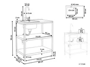 Outdoor Kitchen Island with Sink VILAMA White_973772