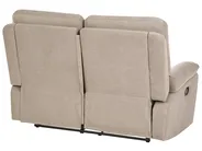 Manual Recliner Sofa 2 Seater BERGEN Fabric Taupe_1107086