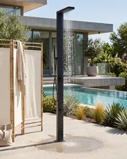 Freestanding Outdoor Shower PARRILLAR Black_1078937