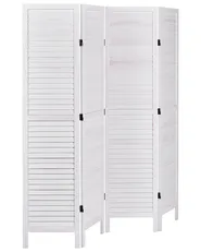 Rumsavdelare med 4 paneler AVENES 163 cm 170 cm Off-White_941215