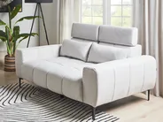 Sofa 2 Seater VEGAMO Fabric Light Grey_925036