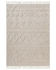 Rug DIDIM Beige 160 x 230 cm Cotton_848298