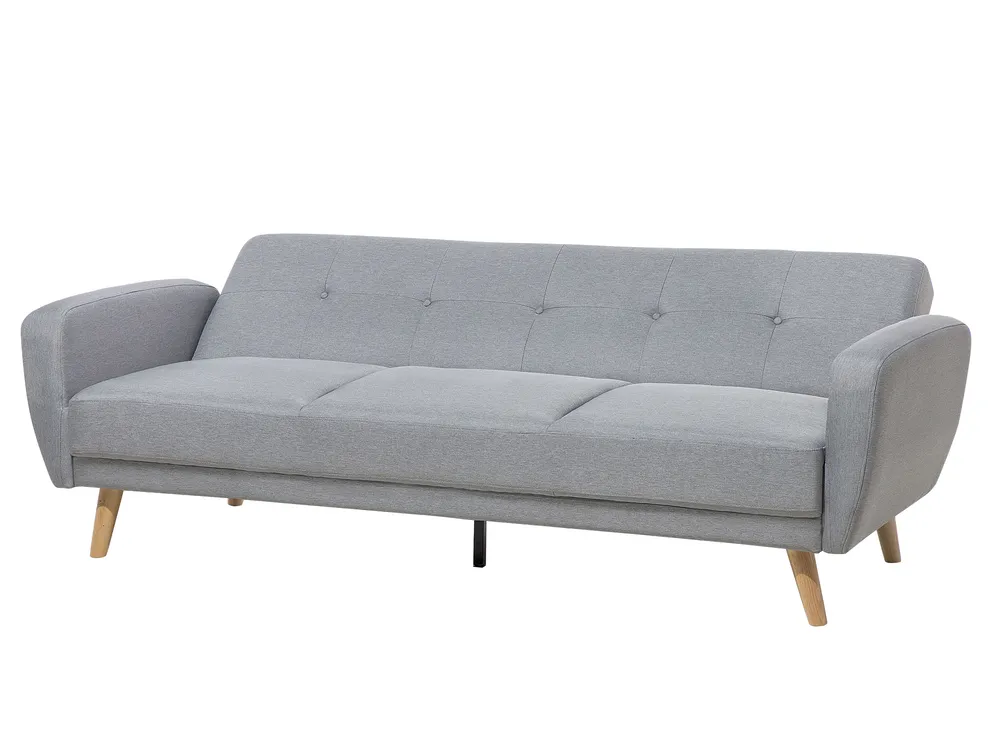 Bäddsoffa 3-sits FLORLI Ljusgrå_704158