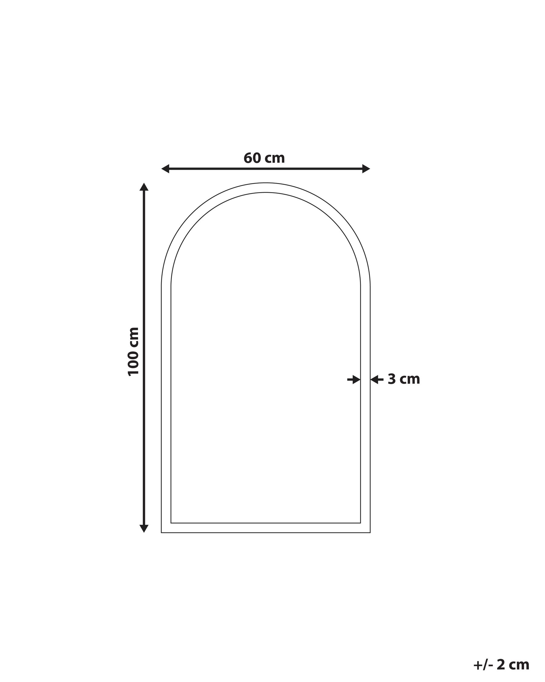 Kylpyhuoneen LED-peili SUIN 60 cm 100 cm Vihreä_1090984