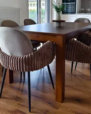 Extending Dining Table MADURA Dark Ash Wood 160/240 cm 90 cm_1046030