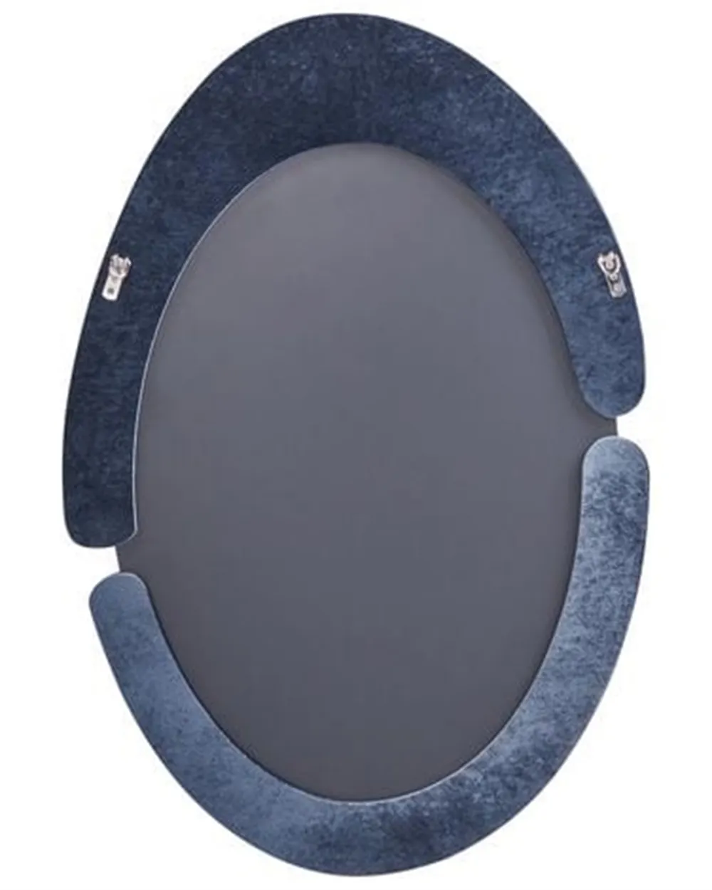 Väggspegel MASSAY 53 cm 90 cm Sammet Mörkblå_1183997