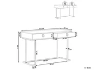 Konsolbord WESTPORT 115 cm 50 cm med lådor Svart/ Guld_814926