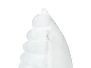 Koristetyynysetti 2 kpl RAKYA 45 x 45 cm Keinoturkis Valkoinen Raitakuvio_917552