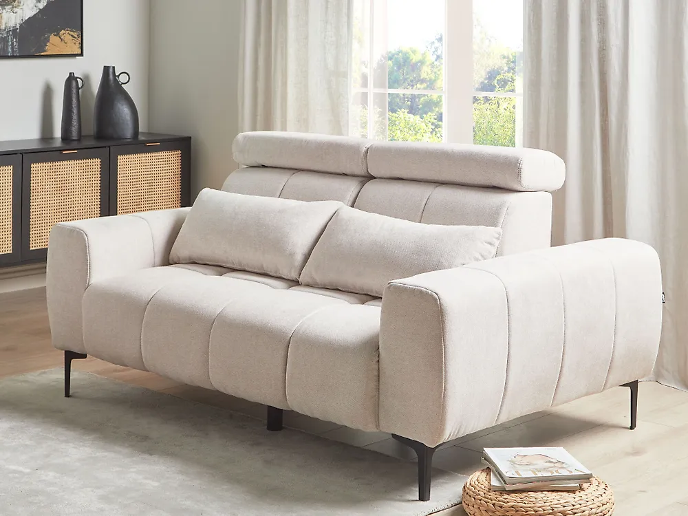 Sohva 2-istuttava VEGAMO Kangas Vaaleanbeige_1178894